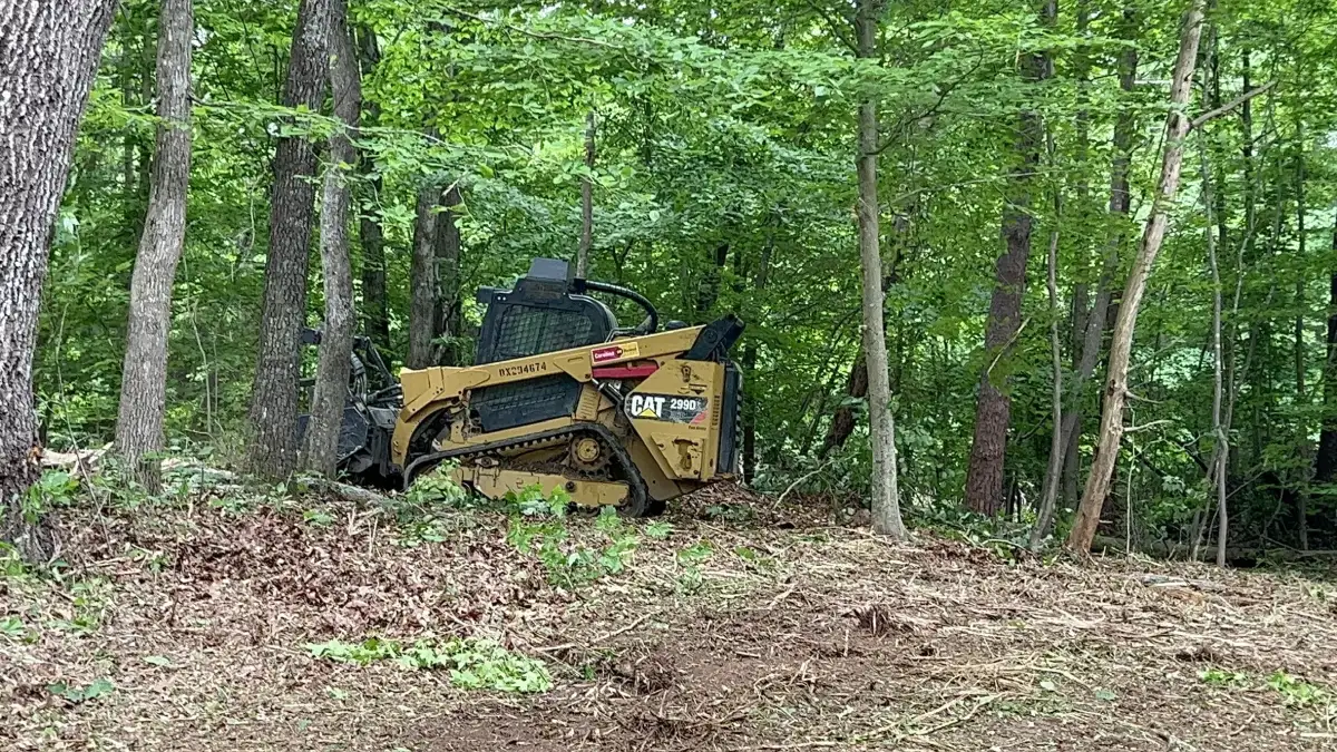 Land grading and site preparation with Webber Landscaping